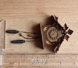 Dolls House Miniature Cuckoo Clock 112 By ARTISAN PigeonOak