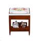 Dolls House Miniature Dresden Rose Sink On Wooden Stand 112 Scale Reutter