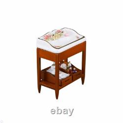 Dolls House Miniature Dresden Rose Sink On Wooden Stand 112 scale Reutter