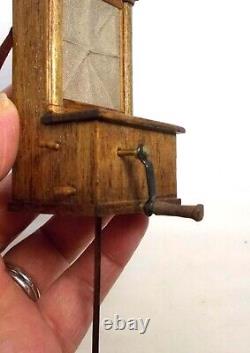 Dolls House Miniature High Victorian Street Vendor / Organ Grinder Music Box