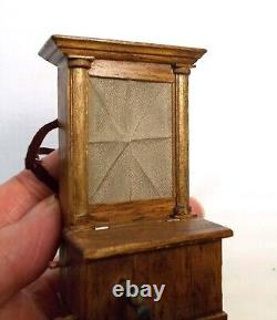 Dolls House Miniature High Victorian Street Vendor / Organ Grinder Music Box