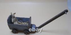 Dolls House Miniature JEANET DEKKER + HAN GEORGEN PULL-ALONG TOY WITH RABBIT