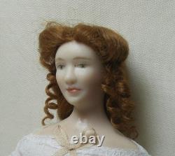 Dolls House Miniature LADY DOLL DRESSED IN UNDERWEAR BY ANGELA SINGLETON