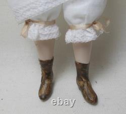 Dolls House Miniature LADY DOLL DRESSED IN UNDERWEAR BY ANGELA SINGLETON