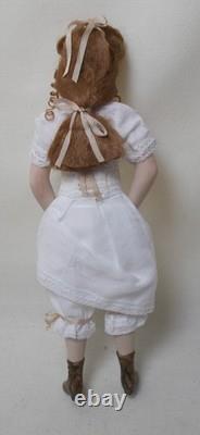 Dolls House Miniature LADY DOLL DRESSED IN UNDERWEAR BY ANGELA SINGLETON