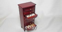 Dolls House Miniature Natural History Darwinian Display Filled CHEST OF DRAWERS