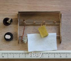 Dolls House Miniature OOAK 112th Scale Bathroom Shelf Set By ARTISAN PigeonOak