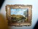 Dolls House Miniature Oil Painting, A Mountainous, Wooded, View With A Torrent