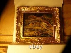 Dolls House, Miniature, Oil Painting, God Creating Adam, After William Blake
