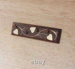 Dolls House Miniature Peg Rail Hammered Brass Design 112 OOAK PigeonOak