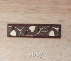 Dolls House Miniature Peg Rail Hammered Brass Design 112 OOAK PigeonOak