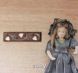 Dolls House Miniature Peg Rail Hammered Brass Design 112 OOAK PigeonOak