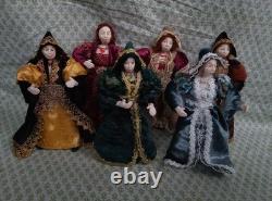 Dolls House Miniature Polymer Clay Tudors Henry's Wives 1-12TH