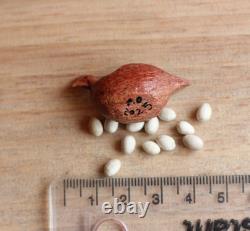 Dolls House Miniature Red Hen Chicken Egg Bowl 112 Rare OOAK By PigeonOak