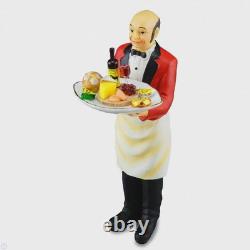 Dolls House Miniature Resin Wood Accessories 112 scale Resin Butler with Chees