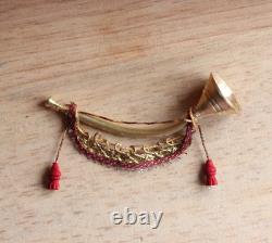Dolls House Miniature Royal Trumpet 112 OOAK By ARTISAN PigeonOak
