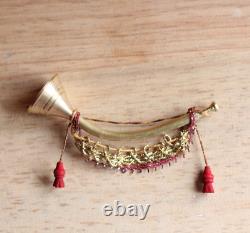 Dolls House Miniature Royal Trumpet 112 OOAK By ARTISAN PigeonOak