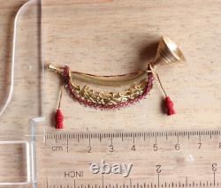 Dolls House Miniature Royal Trumpet 112 OOAK By ARTISAN PigeonOak