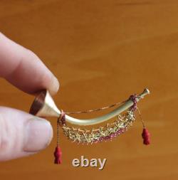 Dolls House Miniature Royal Trumpet 112 OOAK By ARTISAN PigeonOak