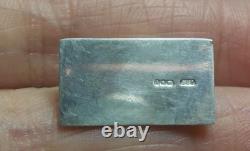 Dolls House Miniature STERLING SILVER ARTISAN JENS TORP CALLING-CARD HOLDER