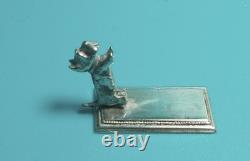 Dolls House Miniature STERLING SILVER ARTISAN JENS TORP CALLING-CARD HOLDER
