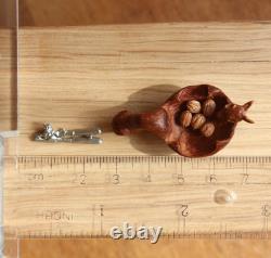 Dolls House Miniature Squirrel Bowl And Nutcracker 112 By Artist PigeonOak