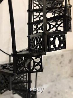 Dolls House Miniature Staircase Spiral Stair Case 12th Scale Custom Height 112