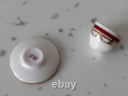 Dolls House Miniature Stokesay Ware Red Sovereign China Cup And Saucer