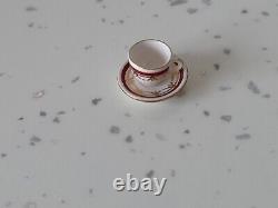 Dolls House Miniature Stokesay Ware Red Sovereign Cup And Saucer