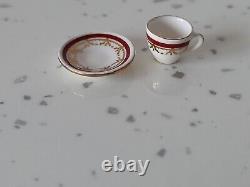 Dolls House Miniature Stokesay Ware Red Sovereign Cup And Saucer