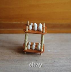 Dolls House Miniature Tall Egg Rack 112 Rare OOAK By ARTISAN PigeonOak