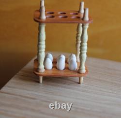 Dolls House Miniature Tall Egg Rack 112 Rare OOAK By ARTISAN PigeonOak