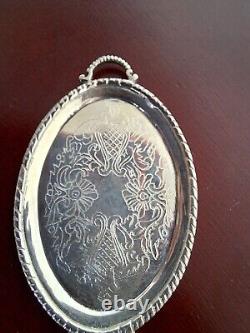 Dolls House Miniature Tea Tray Sterling Silver 112