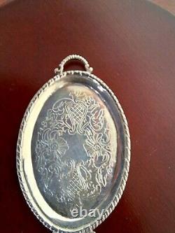 Dolls House Miniature Tea Tray Sterling Silver 112