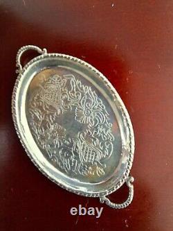 Dolls House Miniature Tea Tray Sterling Silver 112