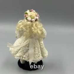 Dolls House Miniature Vintage 112 Porcelain Girl Doll UK Artisan Jan Clarke