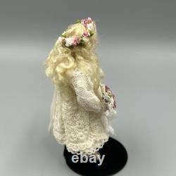 Dolls House Miniature Vintage 112 Porcelain Girl Doll UK Artisan Jan Clarke