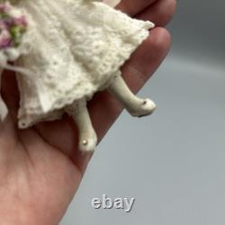 Dolls House Miniature Vintage 112 Porcelain Girl Doll UK Artisan Jan Clarke