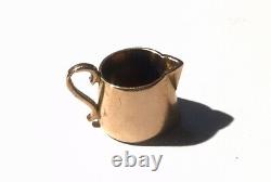 Dolls House Miniature Vintage 9CT Gold Milk Jug 1cm High 1.6g