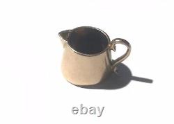 Dolls House Miniature Vintage 9CT Gold Milk Jug 1cm High 1.6g