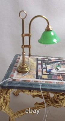 Dolls House Miniature WORKING 12v Electric Desk Lamp by The Lighting Bug