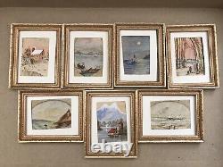 Dolls House Miniature Water Colours, Quite Lovely. All Framed With Provenance