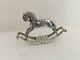 Dolls House Miniatures 1/12 Scale Solid Silver Rocking Horse. Hall Marked