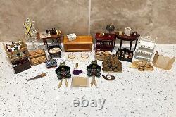 Dolls House Miniatures 112th Scale Mixed Furniture & Accessories 30 + Piece Set