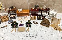 Dolls House Miniatures 112th Scale Mixed Furniture & Accessories 30 + Piece Set