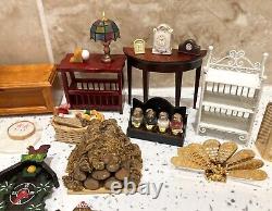 Dolls House Miniatures 112th Scale Mixed Furniture & Accessories 30 + Piece Set