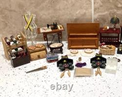 Dolls House Miniatures 112th Scale Mixed Furniture & Accessories 30 + Piece Set