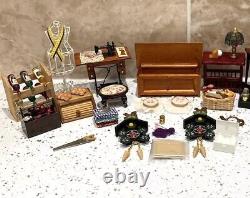 Dolls House Miniatures 112th Scale Mixed Furniture & Accessories 30 + Piece Set