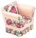 Dolls House Pink Floral Country Armchair Jbm Miniature Living Room Furniture