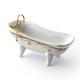 Dolls House Porcelain Bath Victorian Rose Reutter 112 Scale Jaspers Miniatures